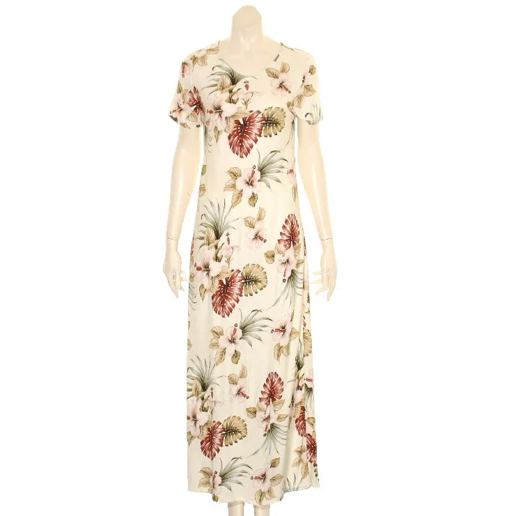 Hawaiian Floral Long Dress