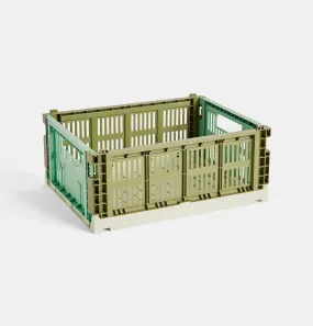 HAY Colour Crate Mix – Medium – Olive Dark Mint