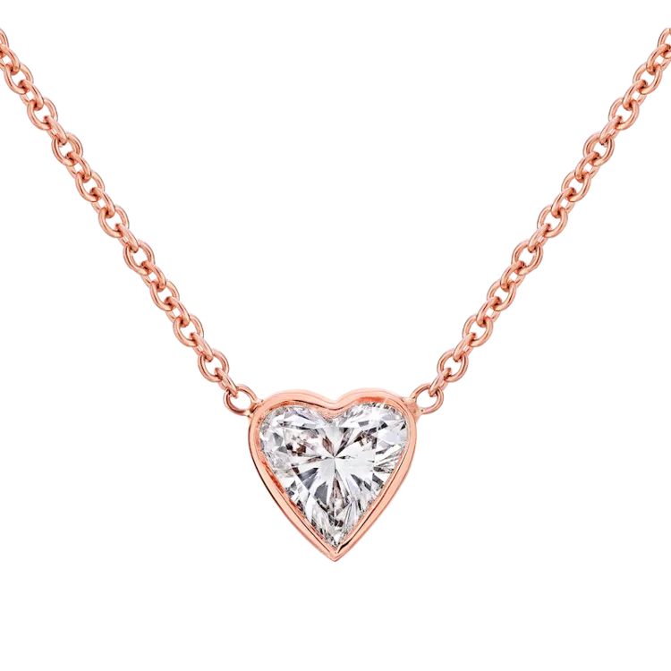 Heart Solitaire Necklace