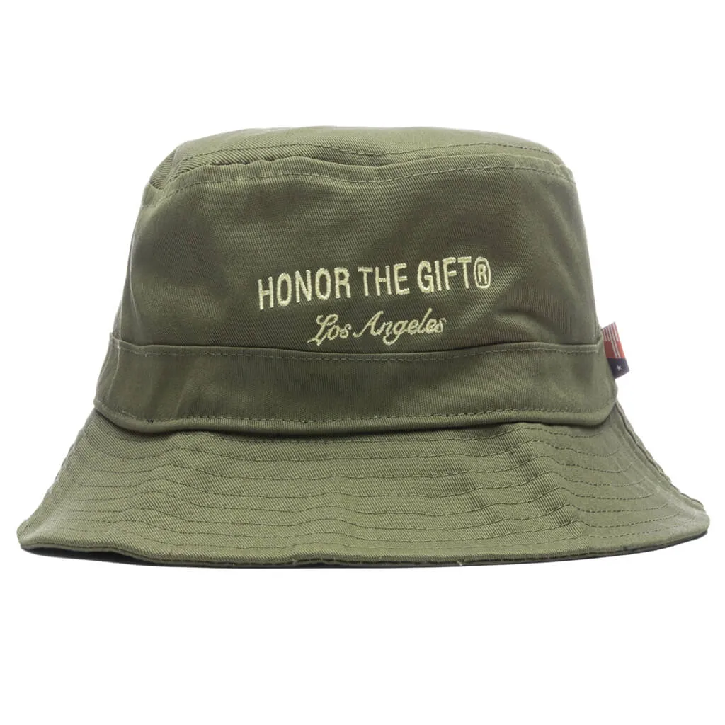 Honor The Gift Signature Bucket Hat - Olive