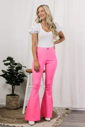 Hot Pink Super Stretch Flares