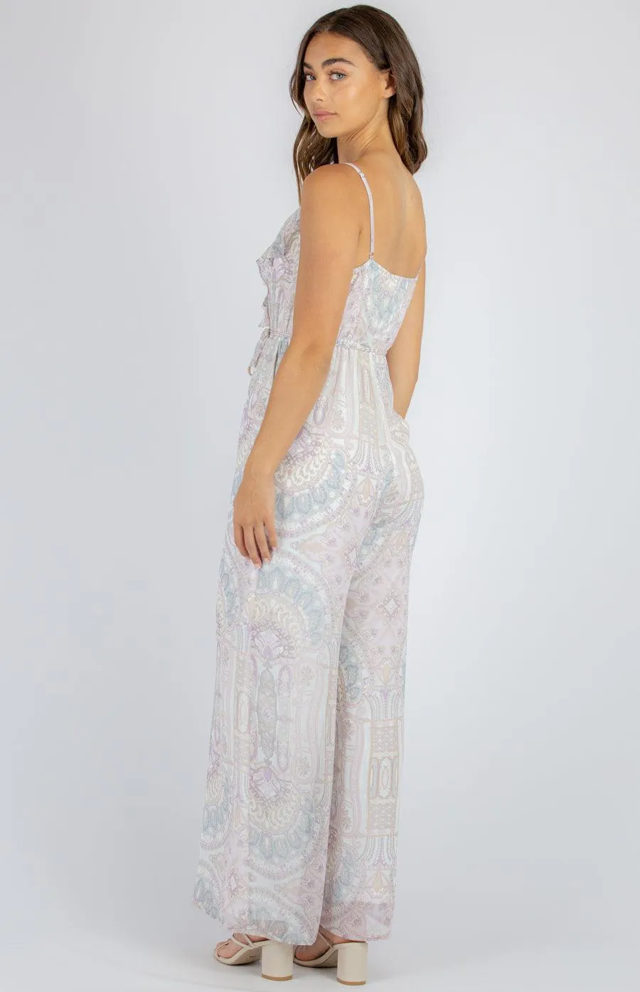 Jolie Jumpsuit - Lilac Print