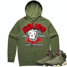 Jordan 6 Cactus Jack 6s Hoodie to Match - RED SAUCE