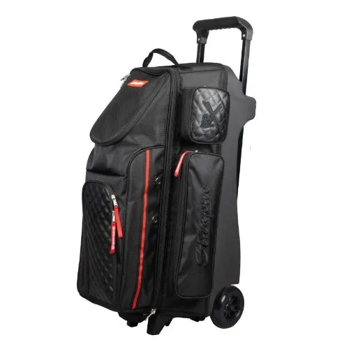 KR Strikeforce Diamond Black Triple Roller Premium Bowling Bag