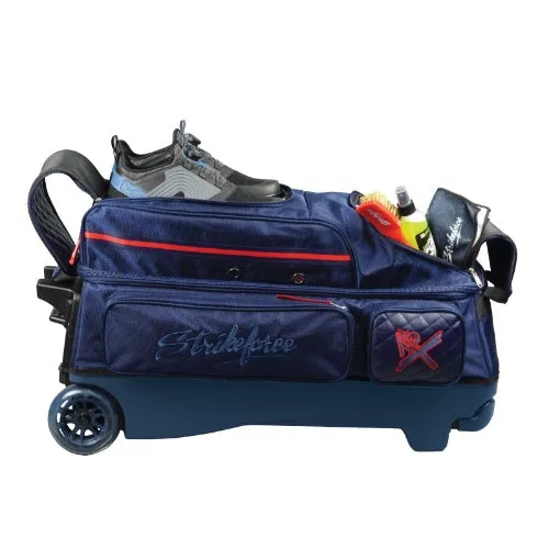 KR Strikeforce Diamond Navy Triple Roller Premium Bowling Bag