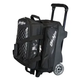 KR Strikeforce Royal Flush Double Roller Bowling Bag Black