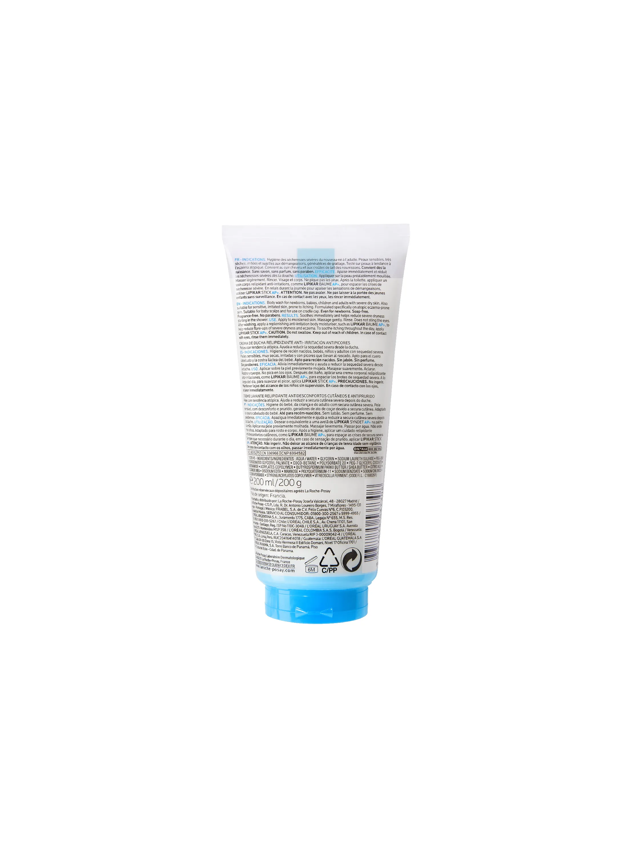 La Roche-Posay Lipikar Syndet AP  Cream Wash 200ml