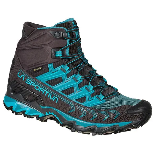 La Sportiva Ultra Raptor II GTX Mid Hiking Boot (Women's) Carbon/Topaz - Wide