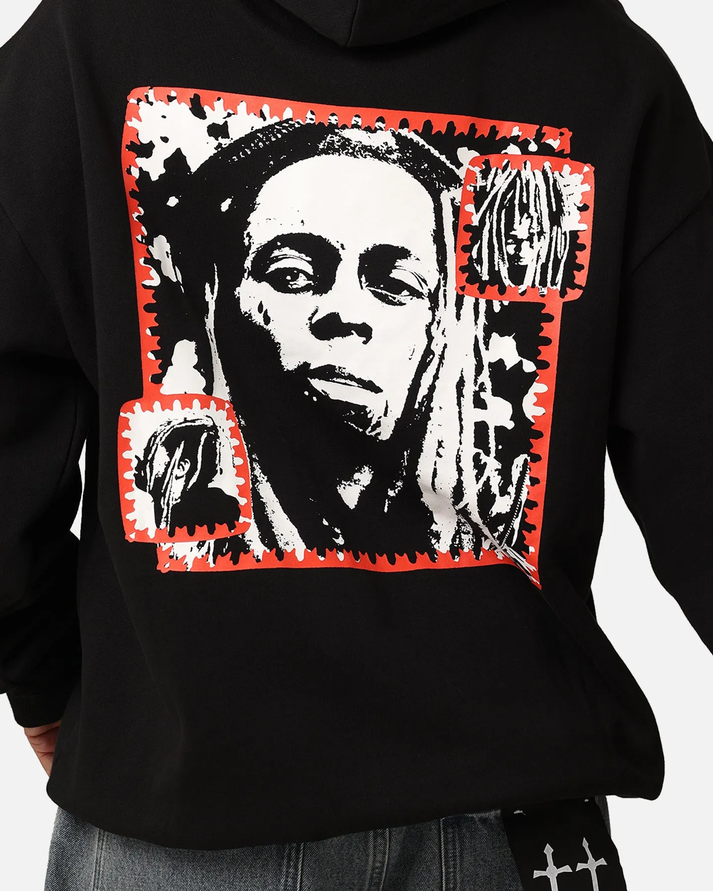 Lil Wayne Red Frame Hoodie Black