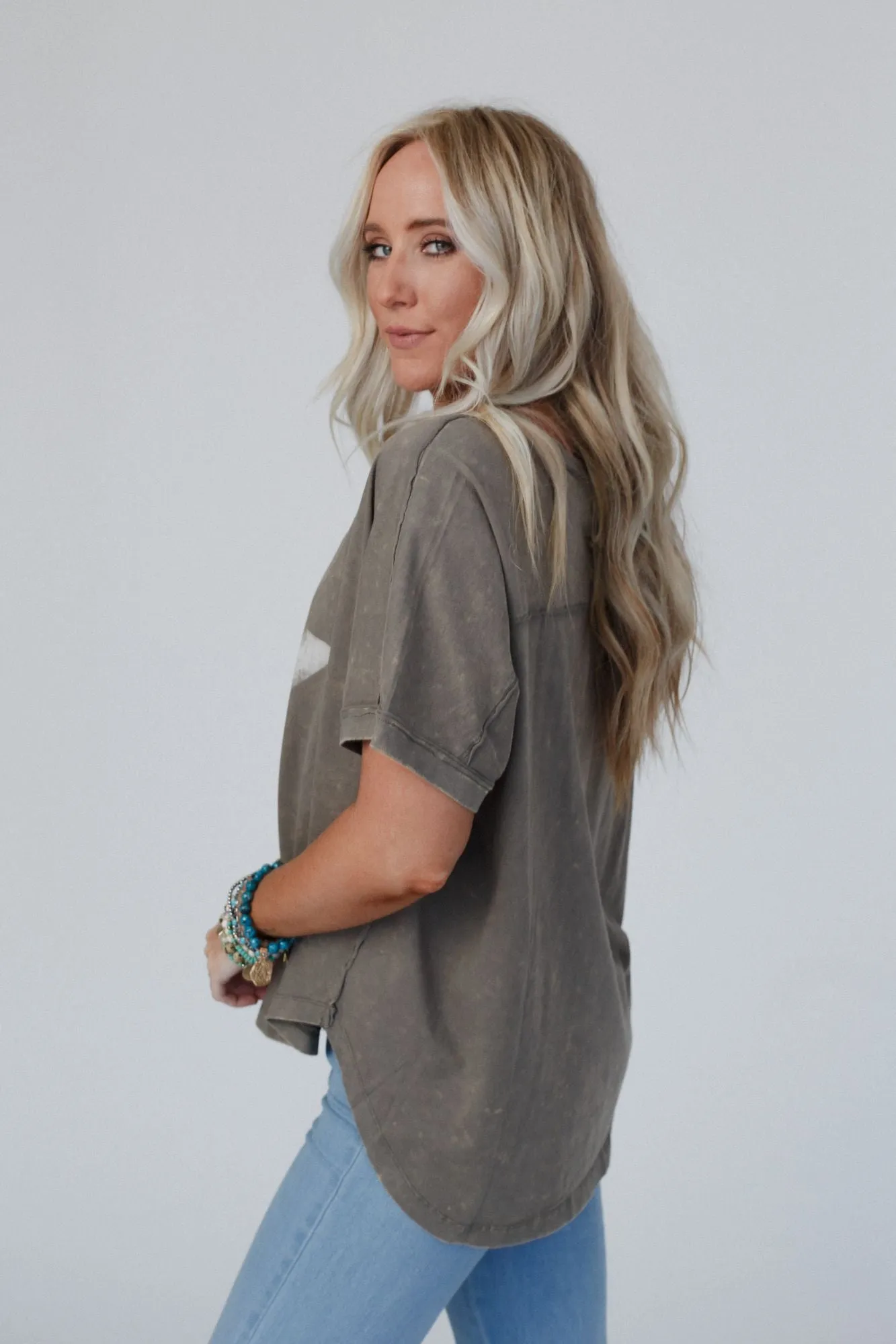 Lone Star Statement Top - Olive