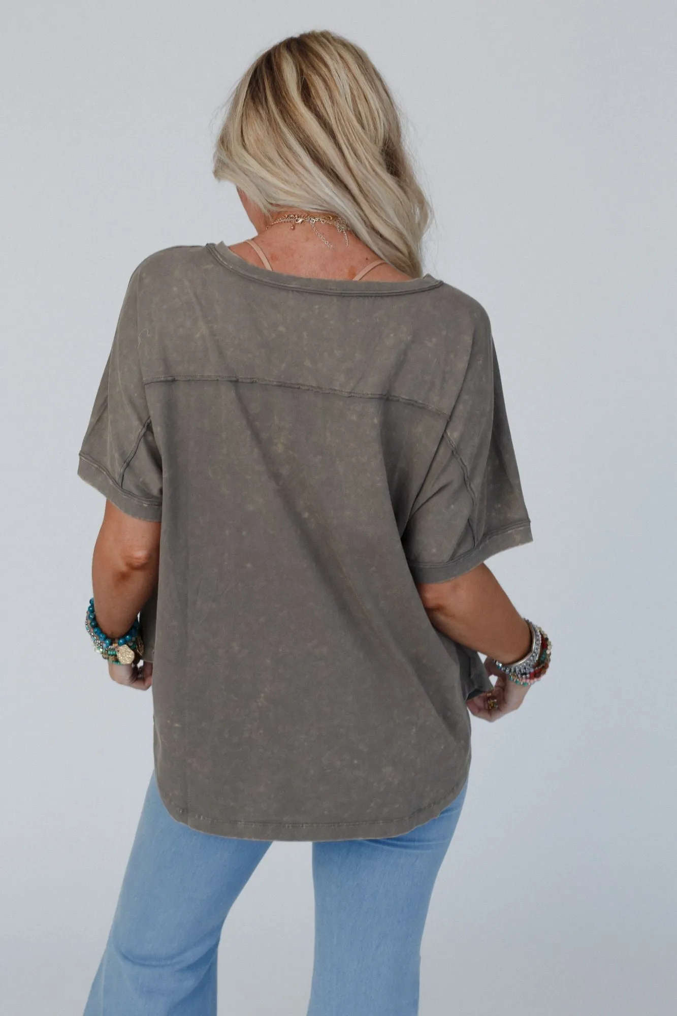 Lone Star Statement Top - Olive