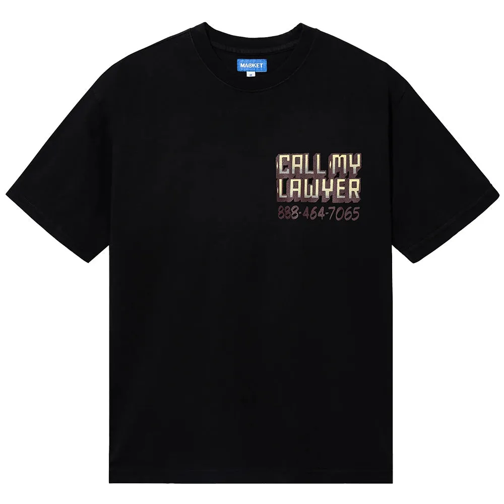 Market  Call My Lawyer Sign SS Tee