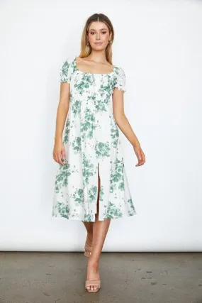 Marleen  Dress - White  Floral