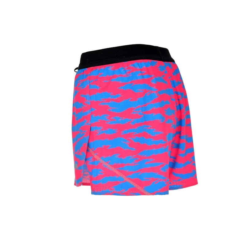 Men's Aeropro 3" Half Split Shorts- Torn Camo Pink/Blue