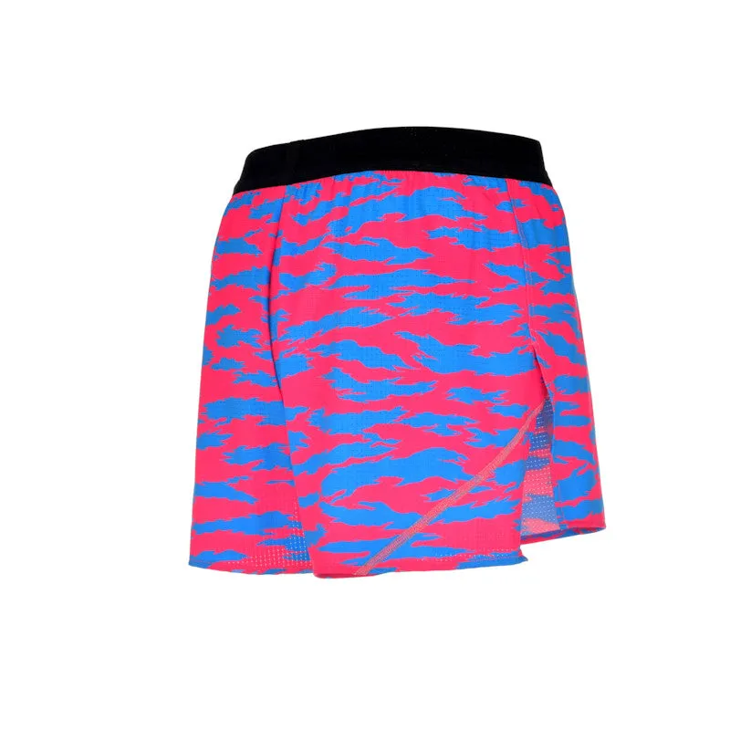 Men's Aeropro 3" Half Split Shorts- Torn Camo Pink/Blue