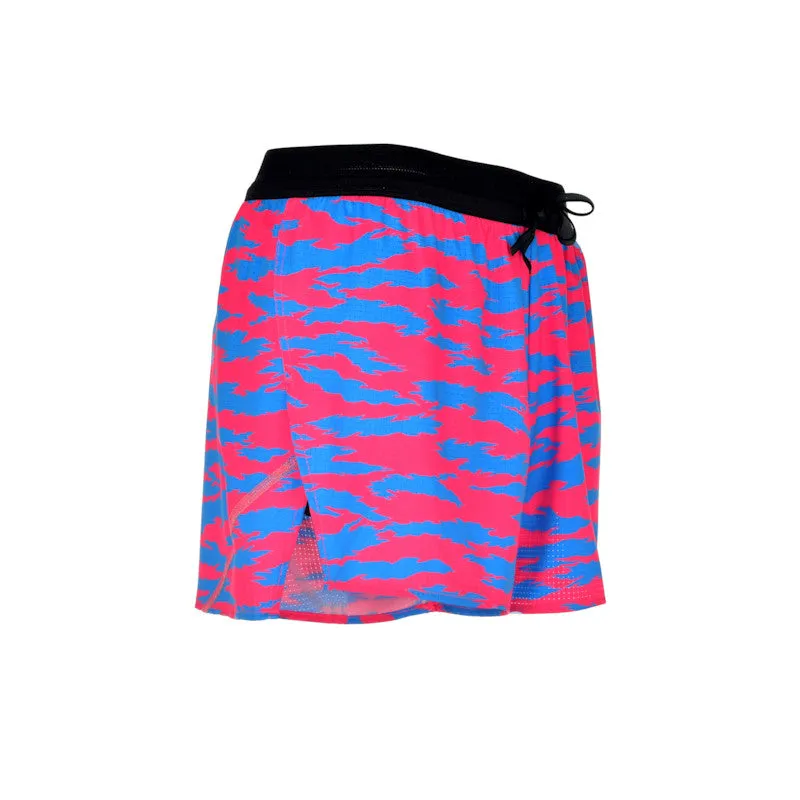 Men's Aeropro 3" Half Split Shorts- Torn Camo Pink/Blue