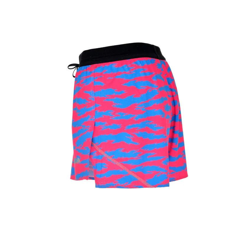 Men's Aeropro 3" Half Split Shorts- Torn Camo Pink/Blue