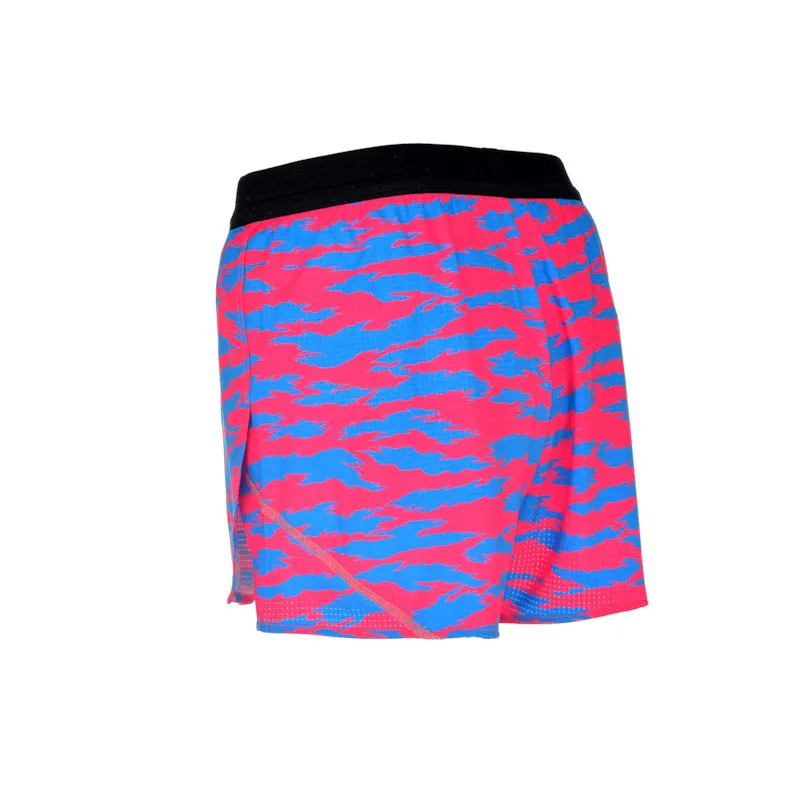 Men's Aeropro 3" Half Split Shorts- Torn Camo Pink/Blue