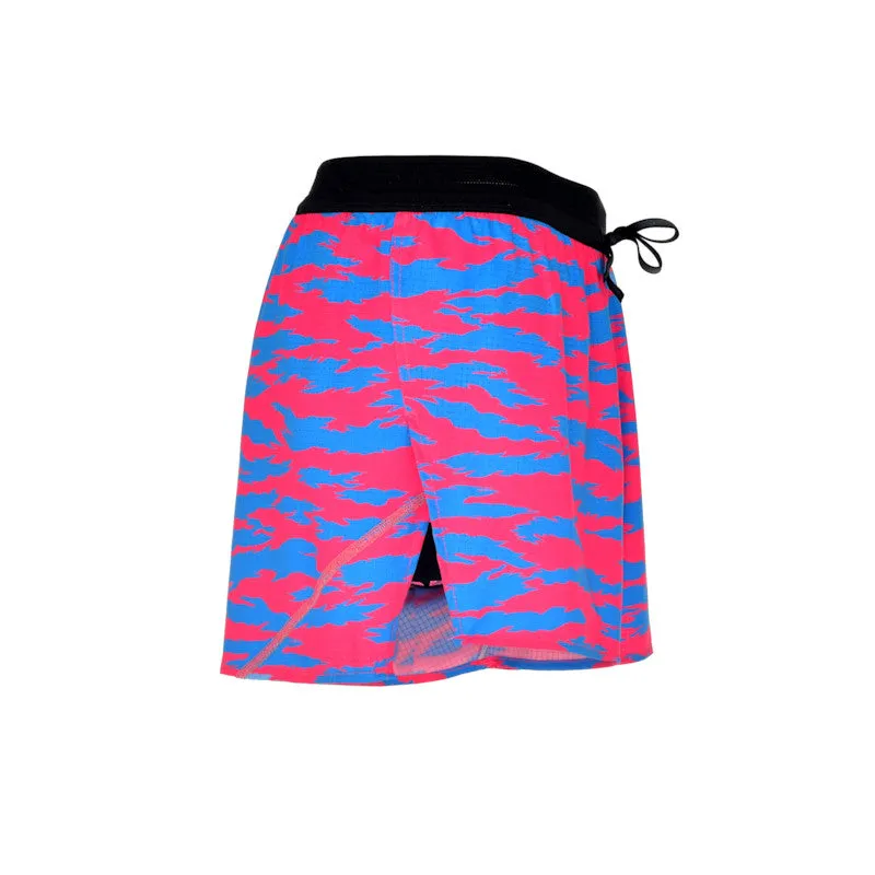 Men's Aeropro 3" Half Split Shorts- Torn Camo Pink/Blue