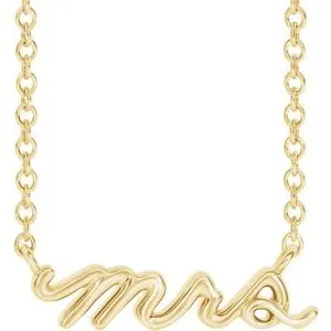 Mrs Necklace - 14k Fine