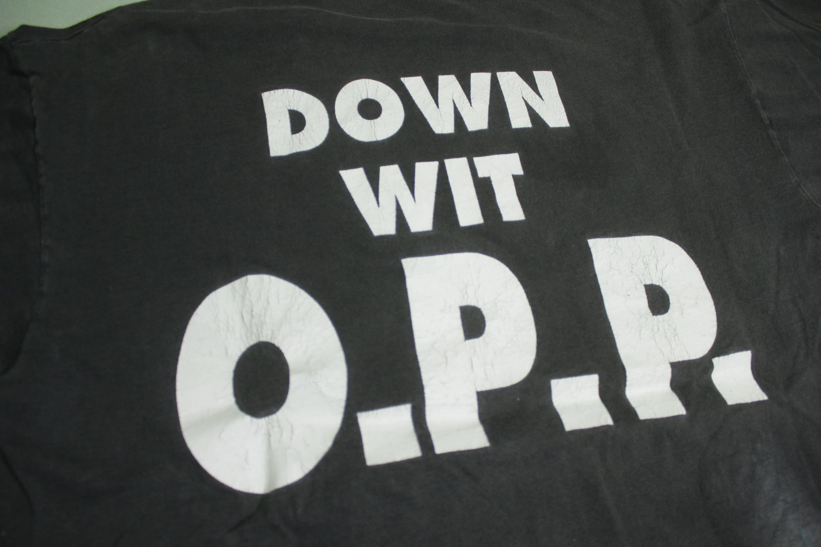 Naughty By Nature 1991 Down With OPP Vintage 90's Distressed Rap T-Shirt