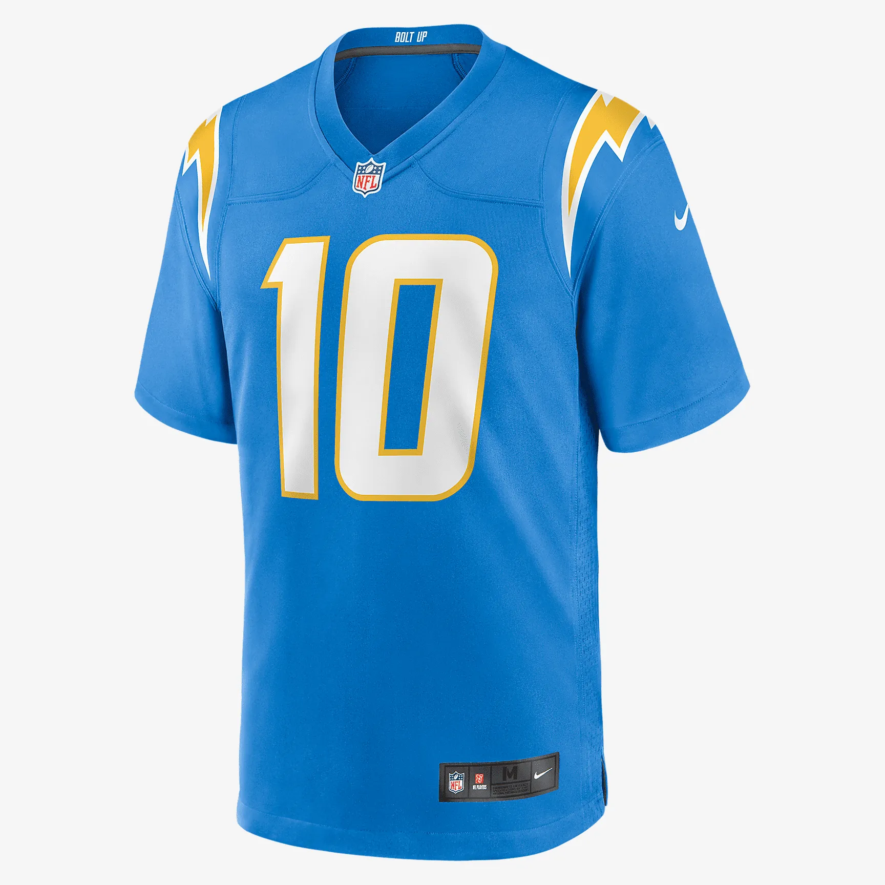 NFL Los Angeles Chargers (Justin Herbert) Men's Game Jersey - Italy Blue