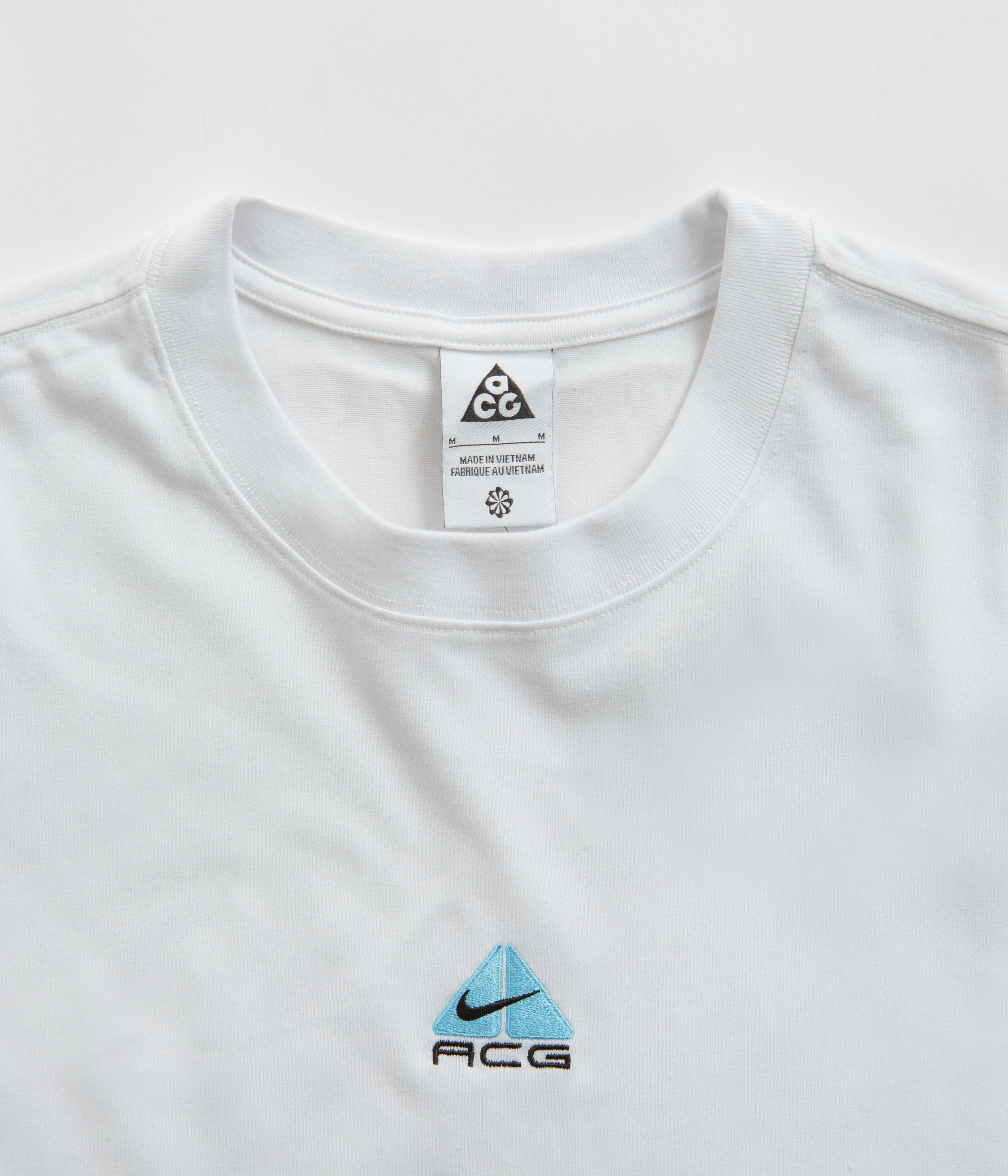 Nike ACG Lungs Long Sleeve T-Shirt - Summit White / Aquarius Blue