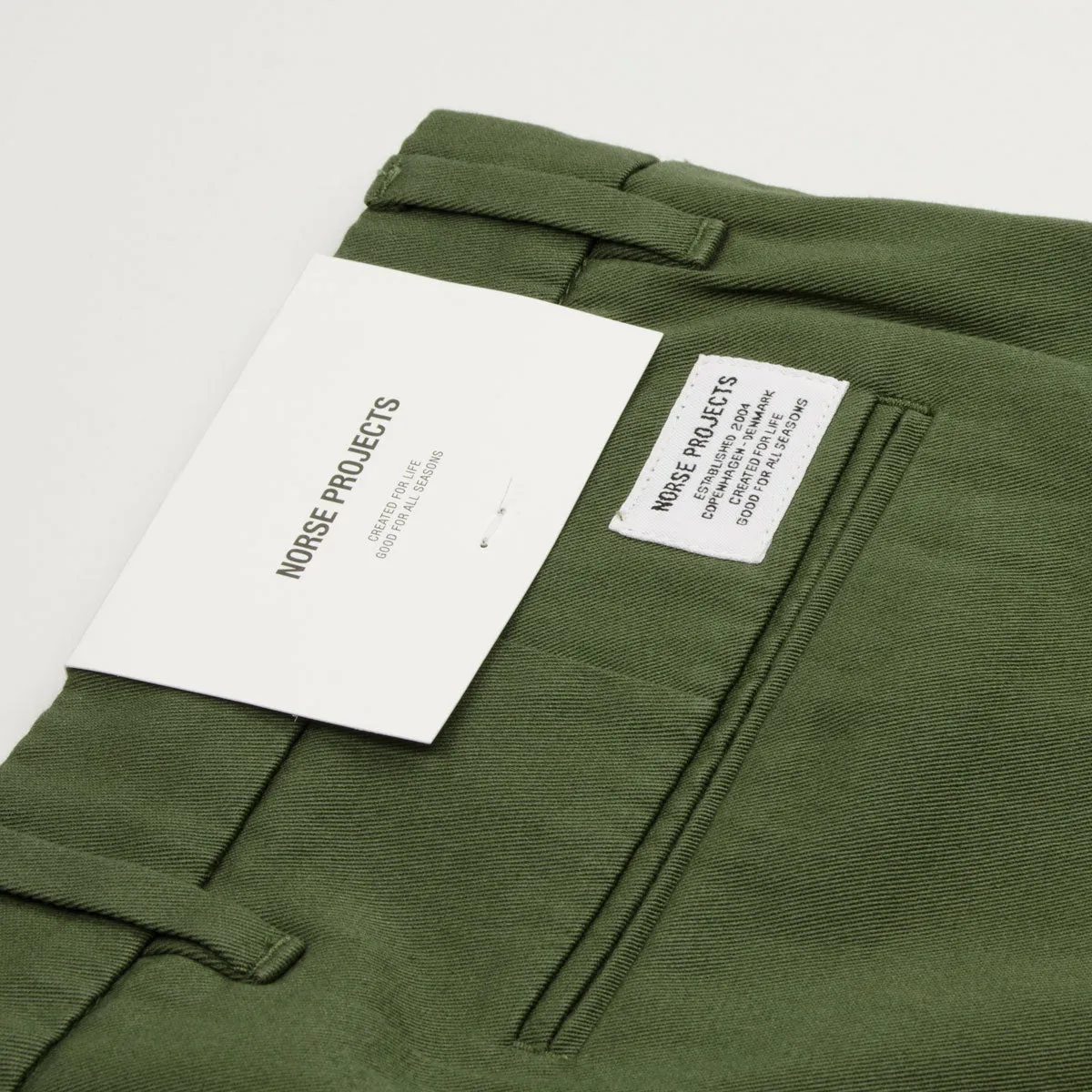 Norse Projects - Aros Regular Light Stretch Chinos - Ivy Green