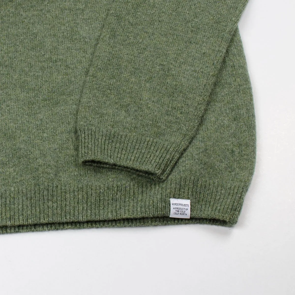 Norse Projects - Sigfred Lambswool Sweater - Dried Olive