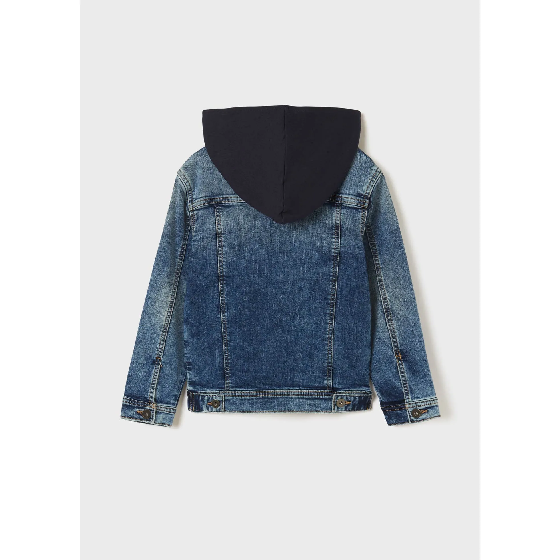 Nukutavake Hooded Denim Jacket _Medium Blue 6406-78