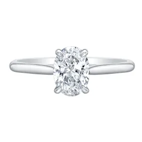 Oval Cut Diamond Solitaire Ring