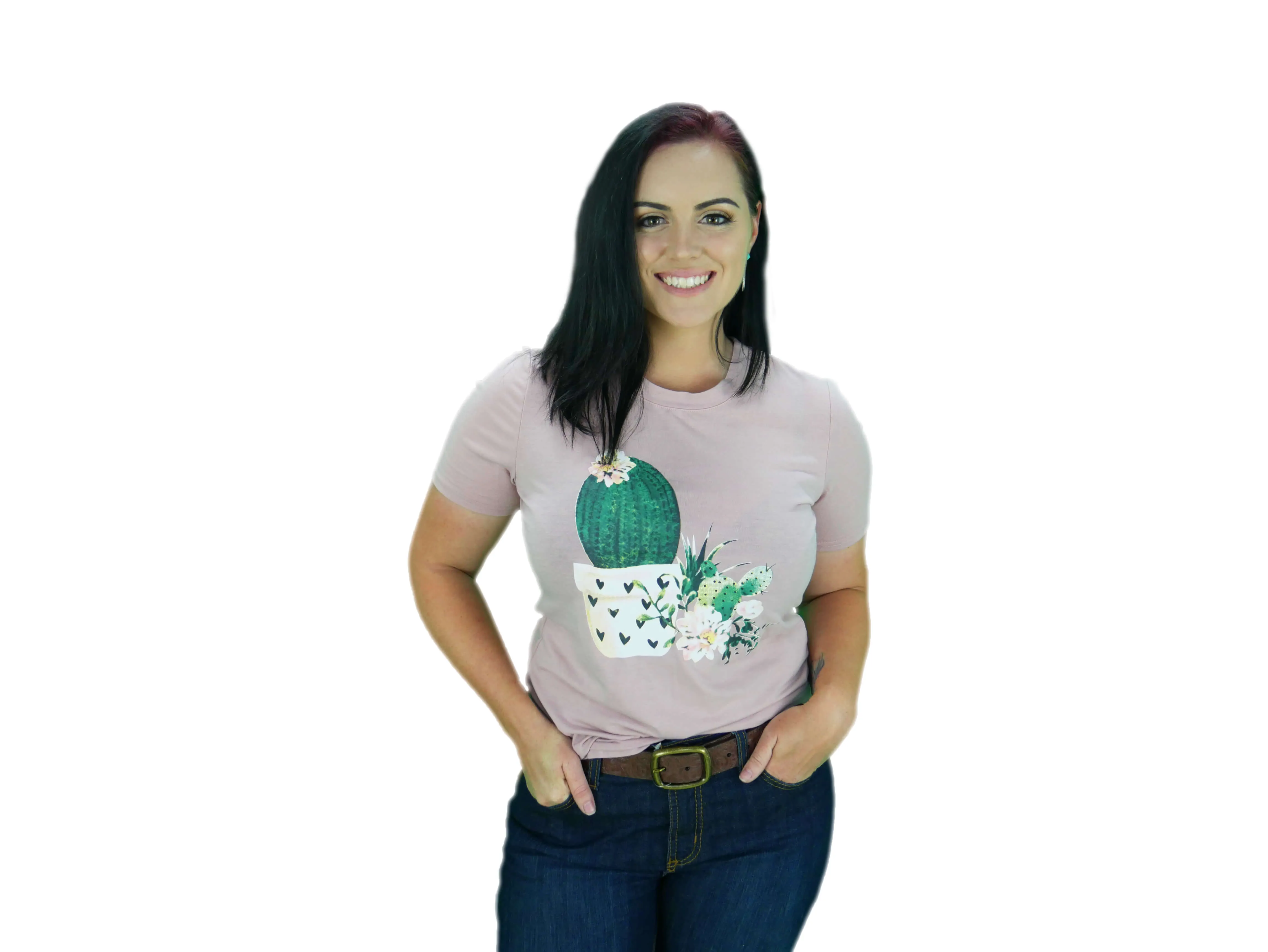 Pale Pink Cactus Shirt