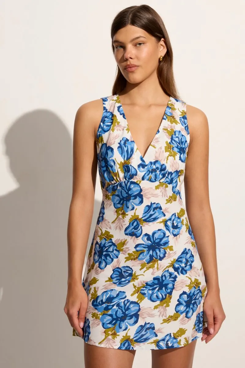 PENNE MINI DRESS-ISADORA FLORAL NAVY