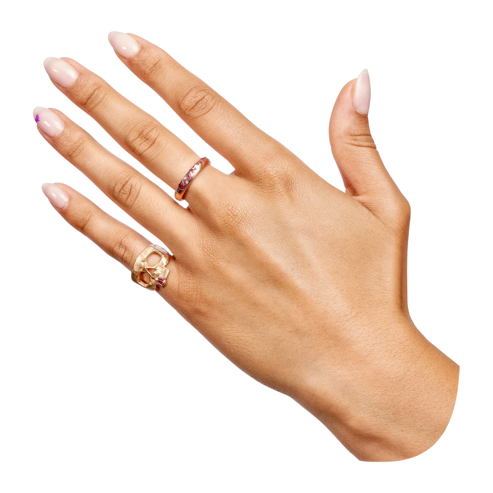 Pink Confetti Ring in Rose - Size 7 - 11044