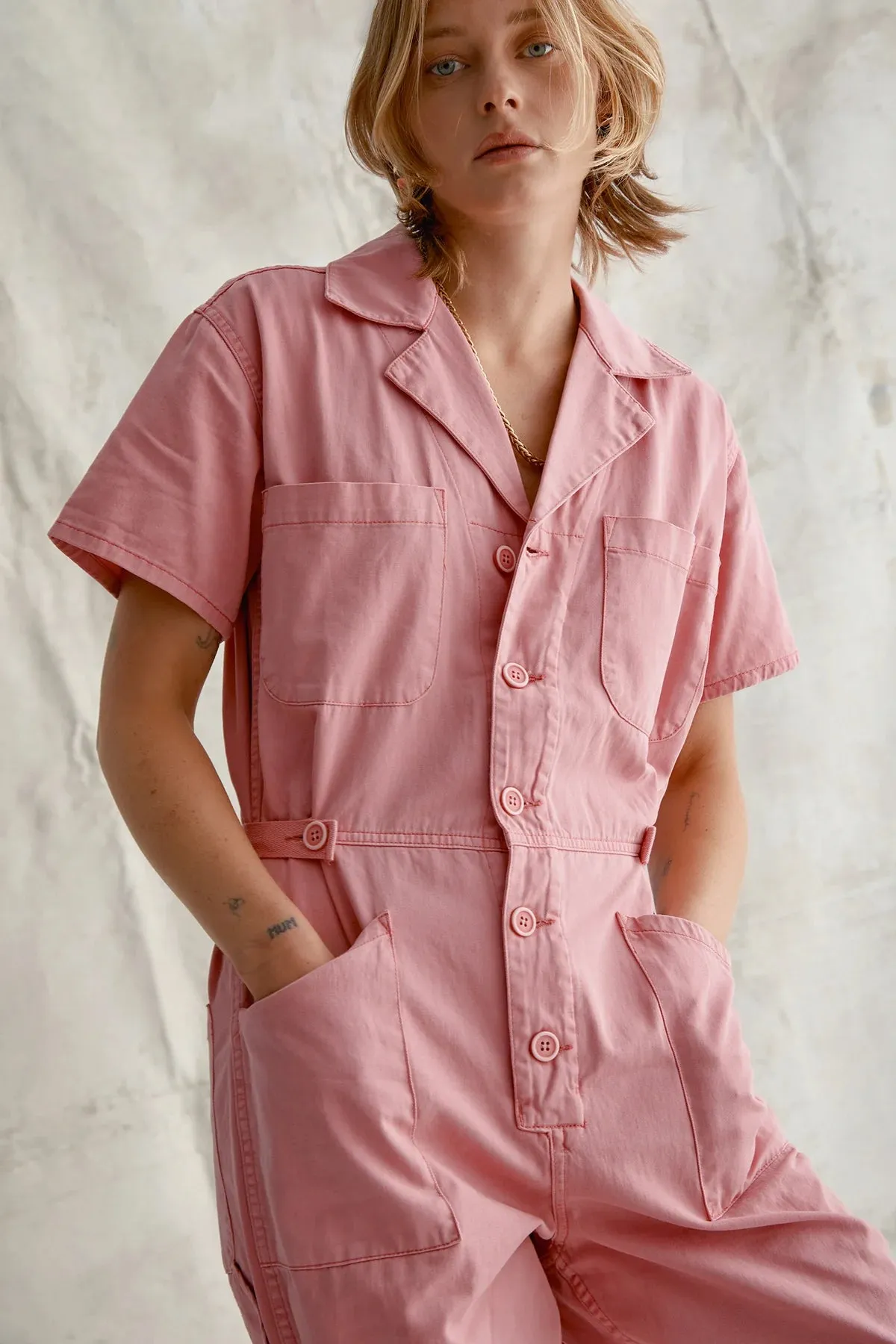 Pistola Grover Short-Sleeved Pink Jumper