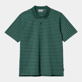 POLO SS CANSON GREEN STRIPES / CARHARTT WIP