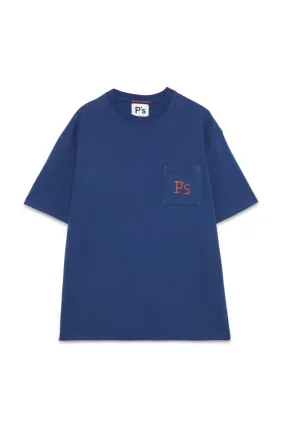 PRESIDENT’s T-Shirt Pocket S/S P'S Blue Washed