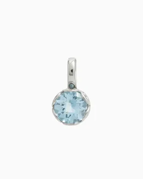 Princess Petroglyph Stone Pendant - Hampton Blue Topaz