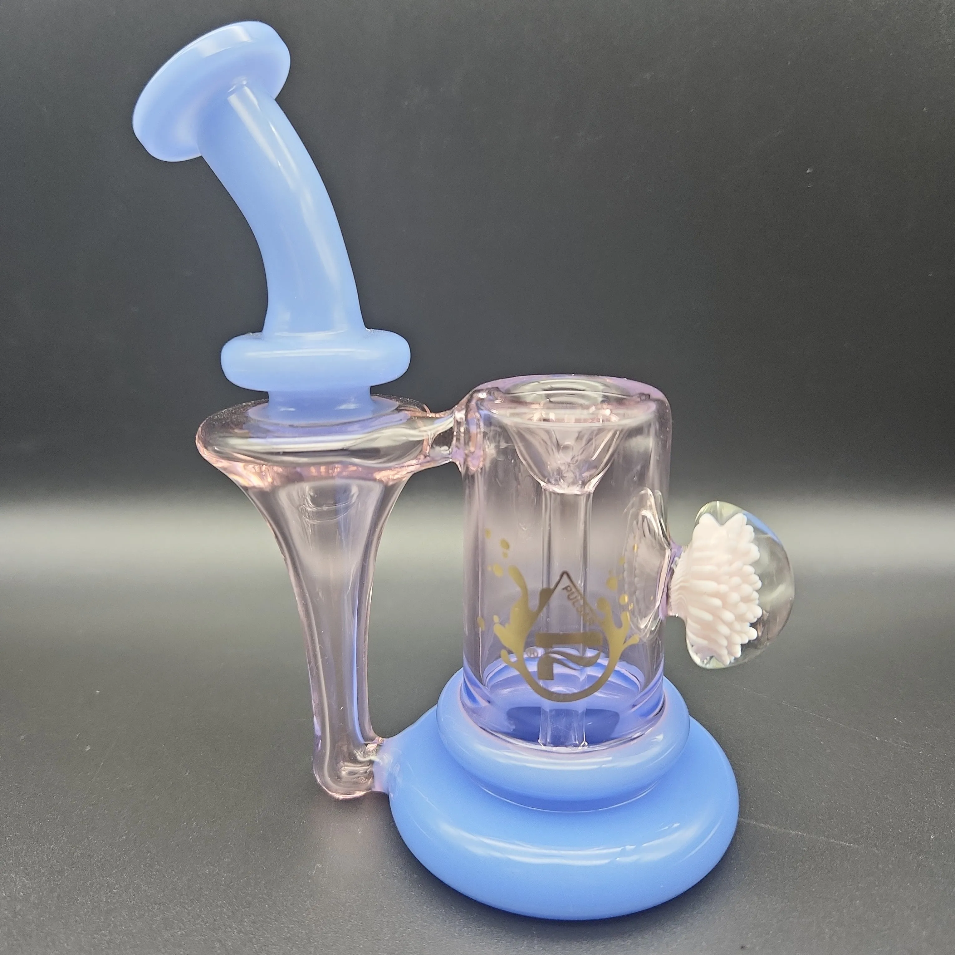 Pulsar Flower Power Recycler Bubbler w/ Marble | 5.75