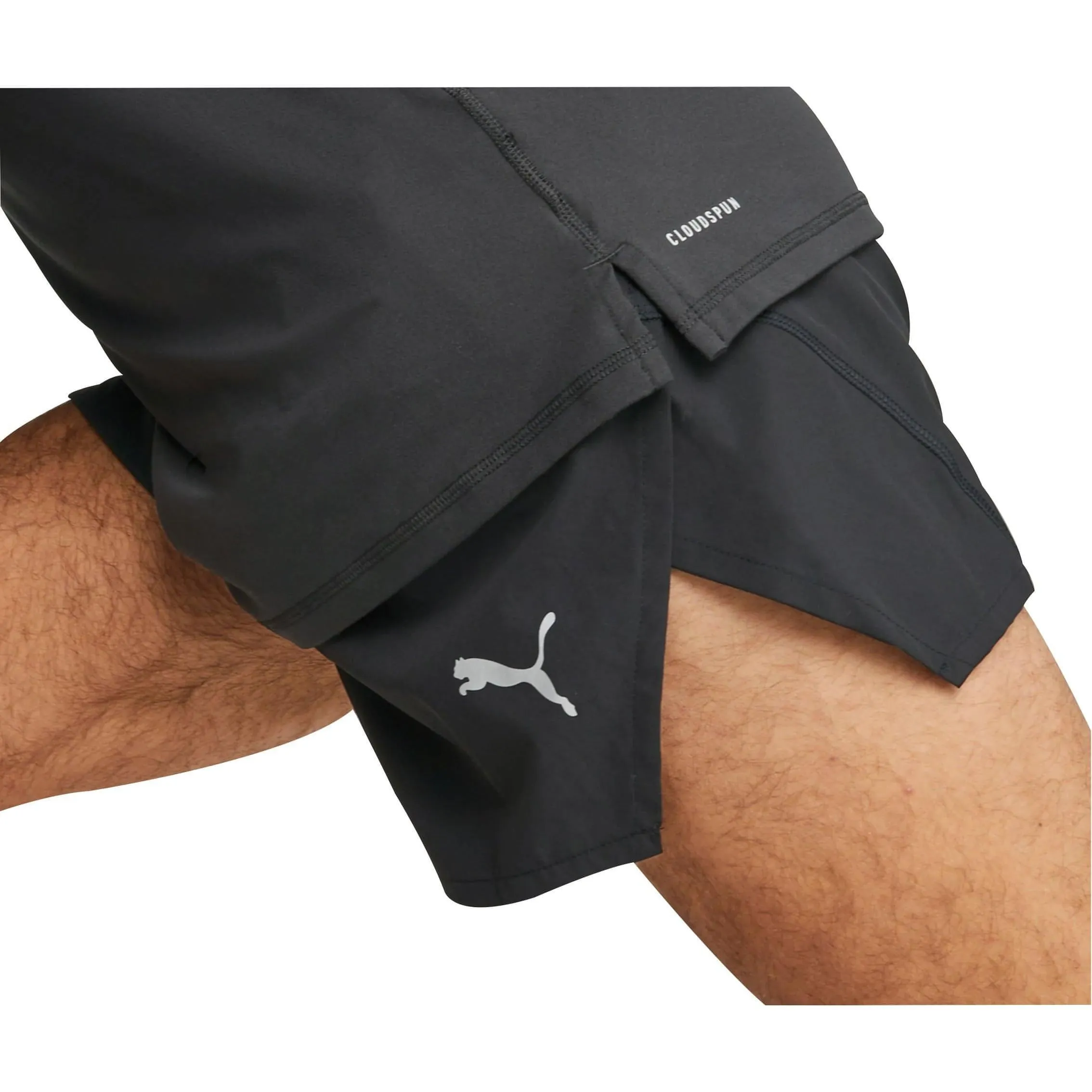 Puma Ultraweave 3 Inch Mens Running Shorts - Black