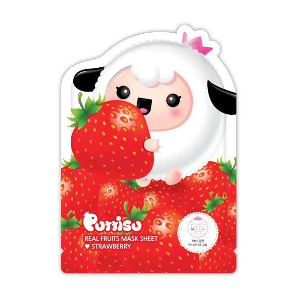 Puttisu Facial Mask Sheet- #Strawberry (pack of 5)