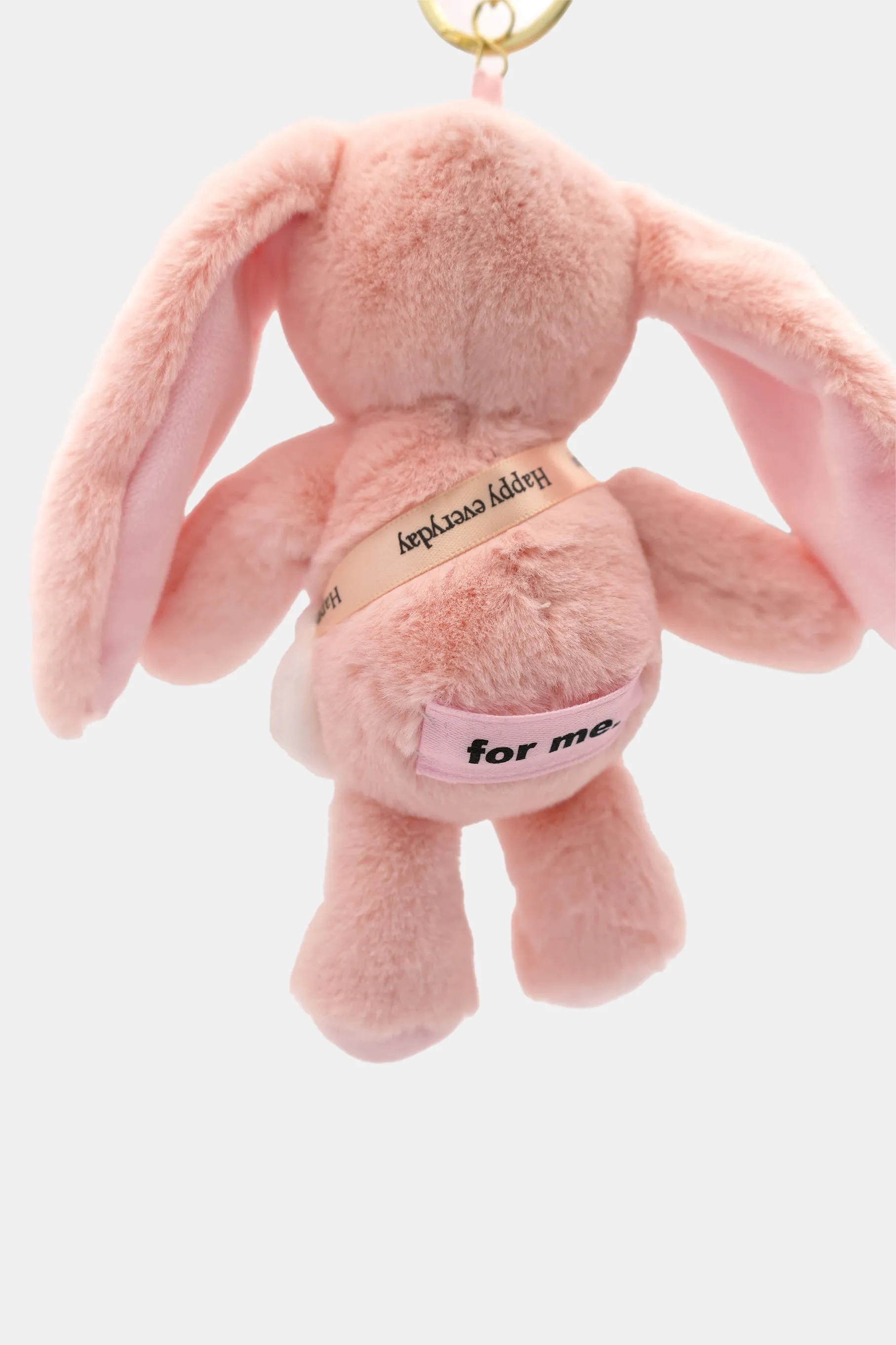 "For Me" Rabbit Key Chain, Bubblegum Pink