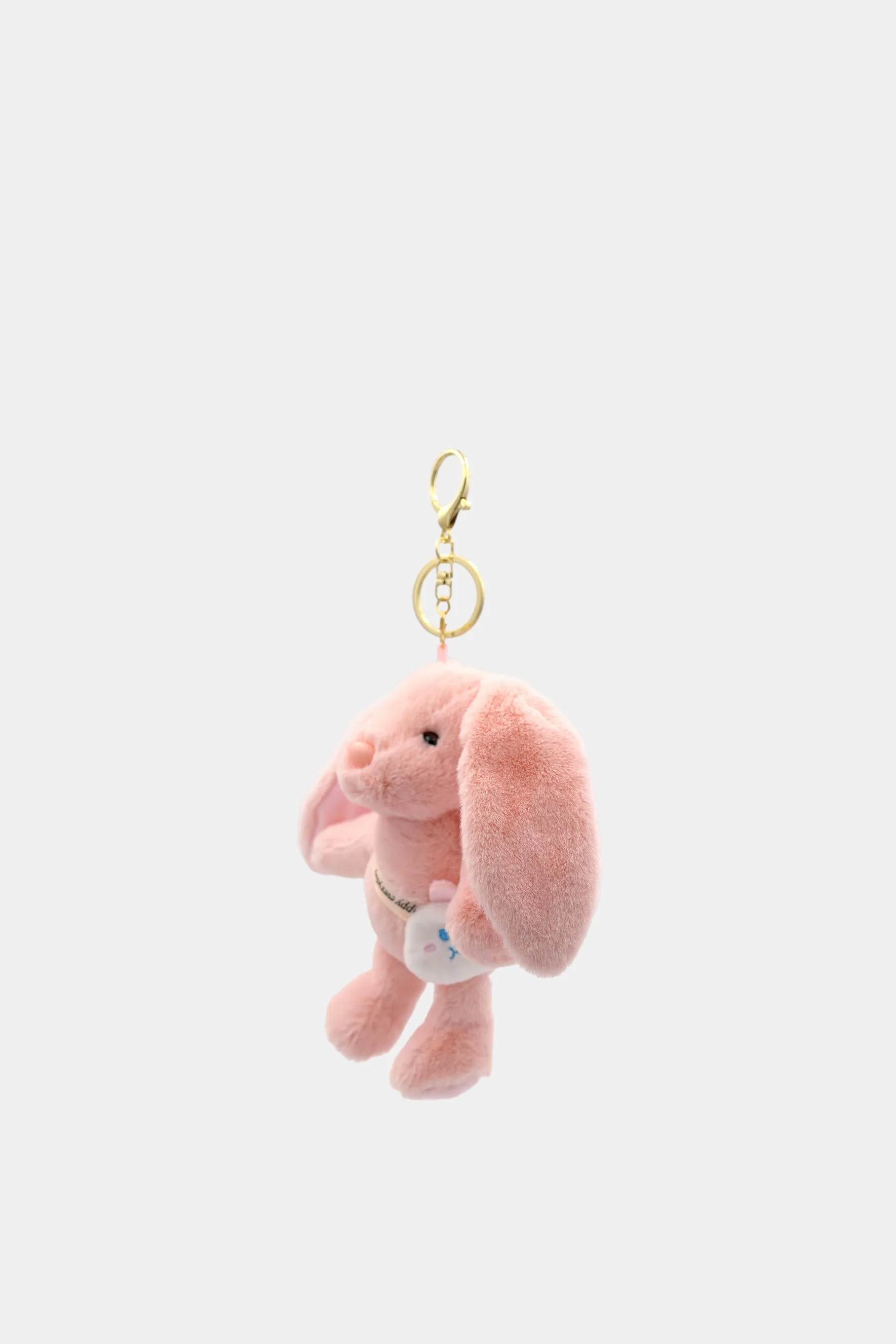 "For Me" Rabbit Key Chain, Bubblegum Pink