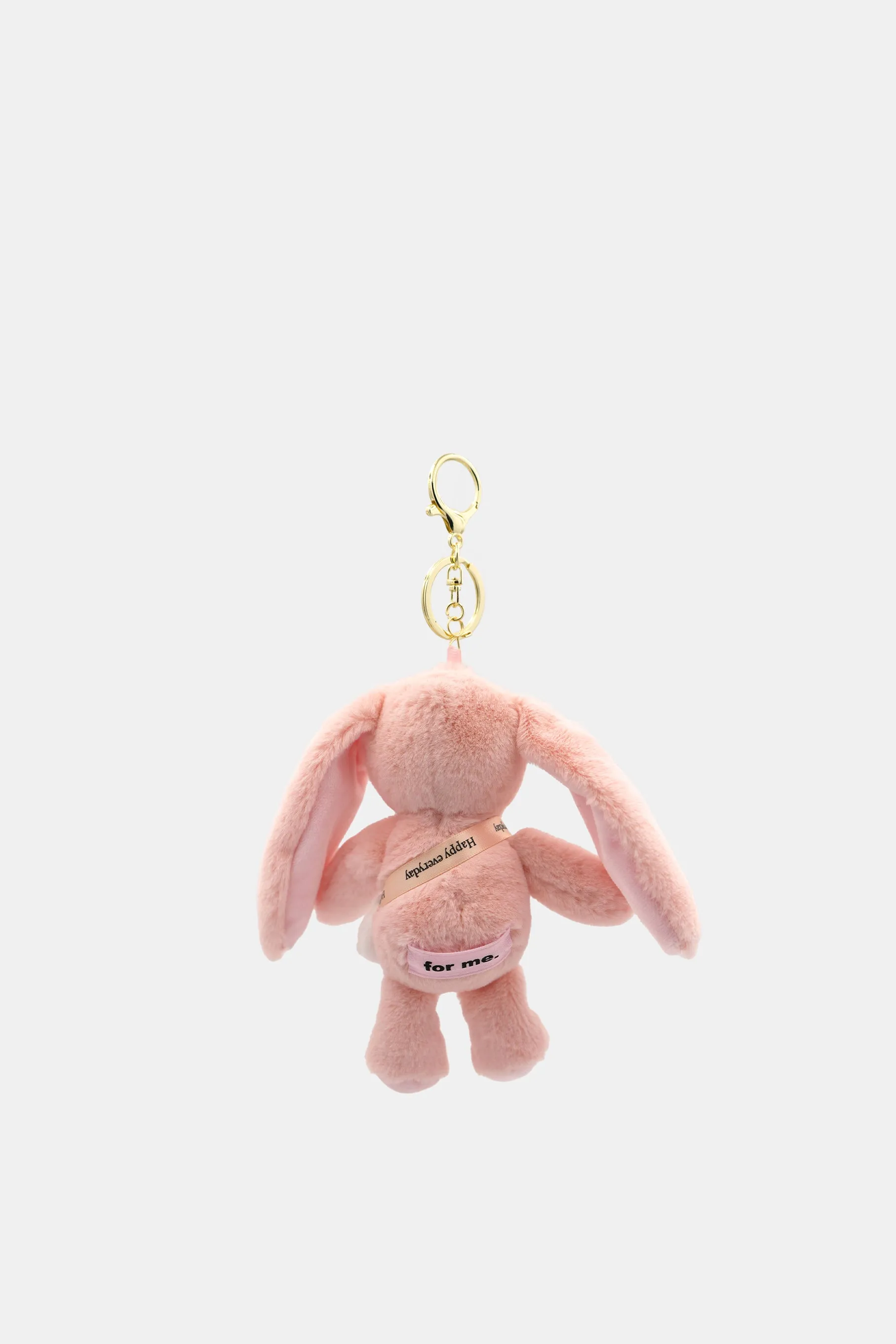 "For Me" Rabbit Key Chain, Bubblegum Pink