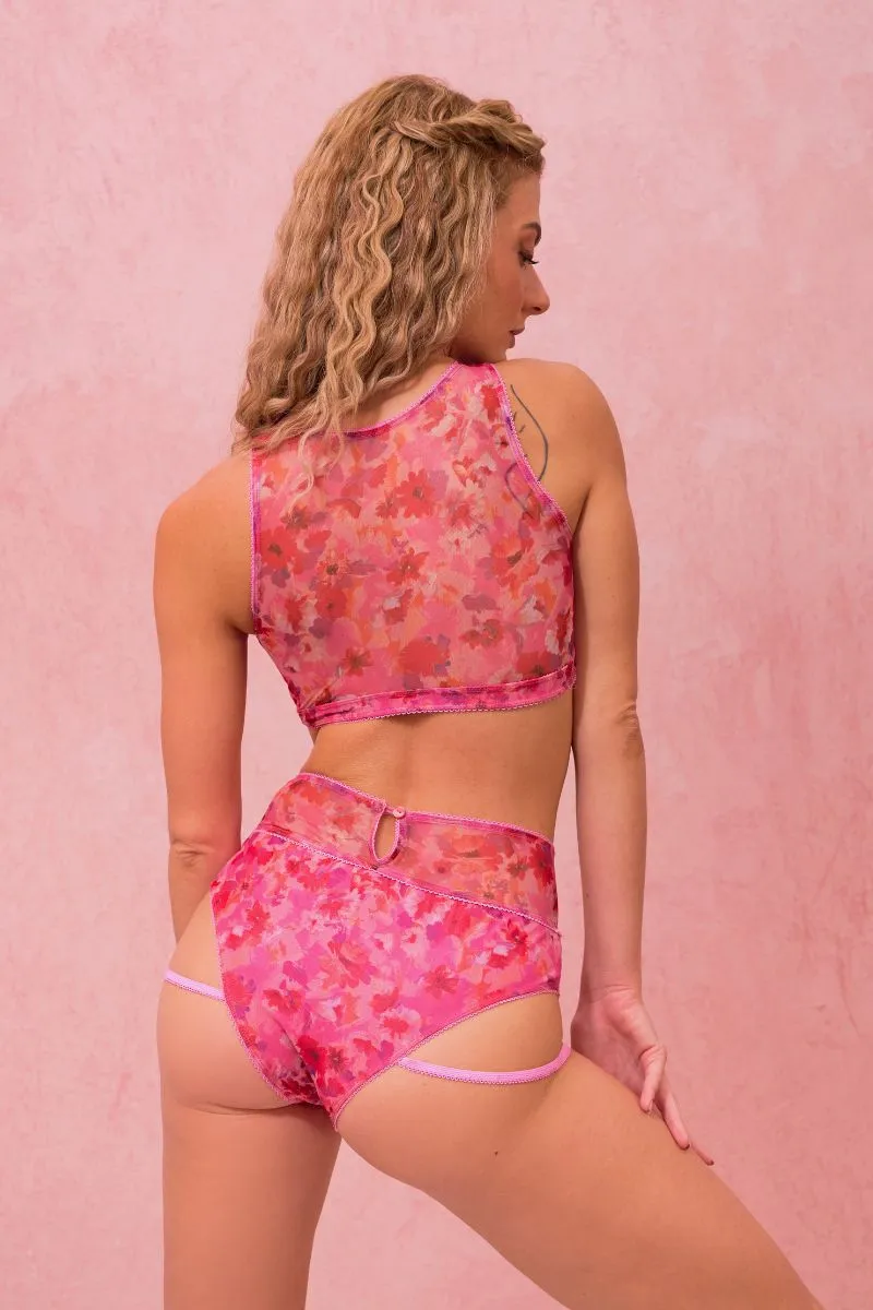 RAD Paradiso Volcana Top - Floral Pink