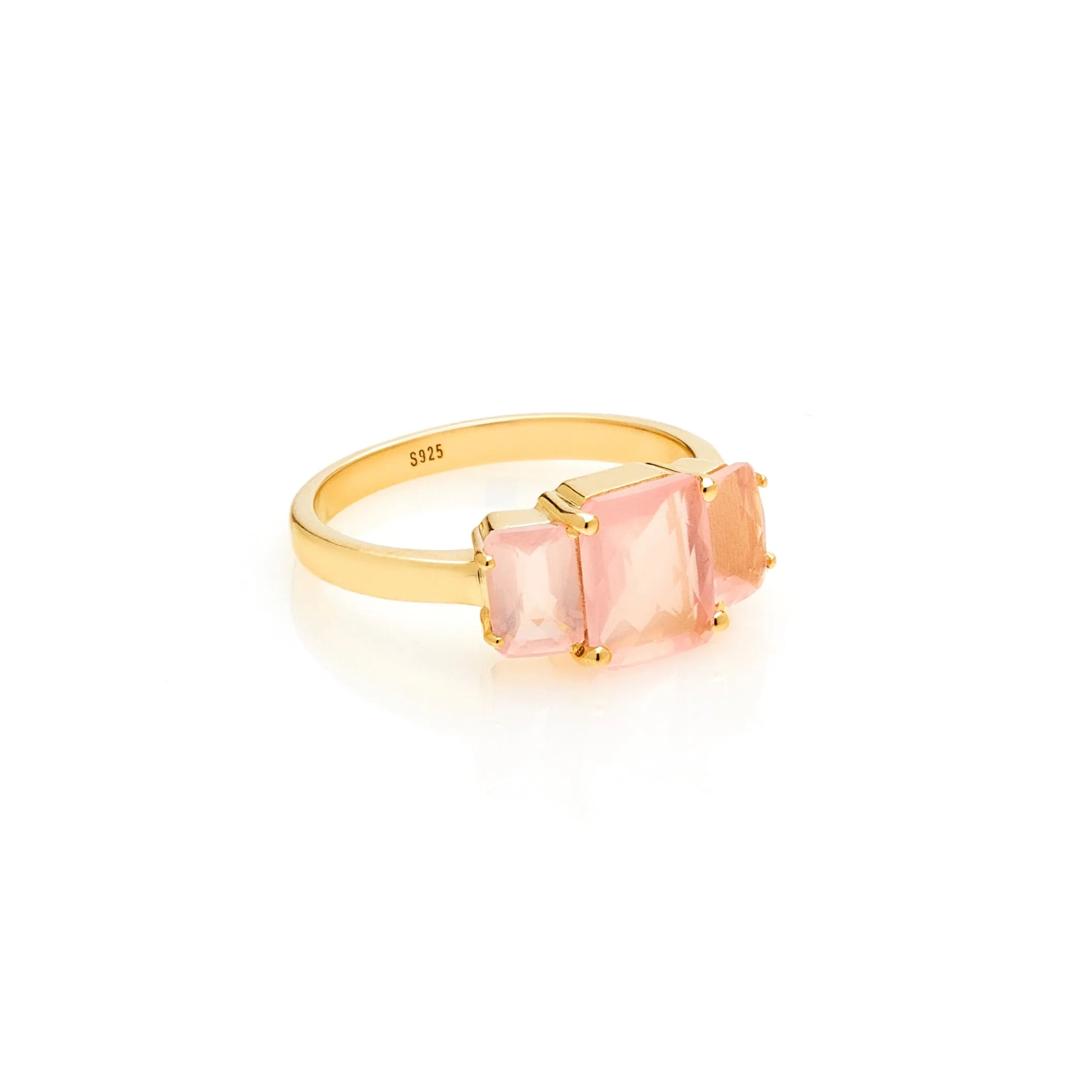 Reverie / Ring / Rose Quartz   Gold