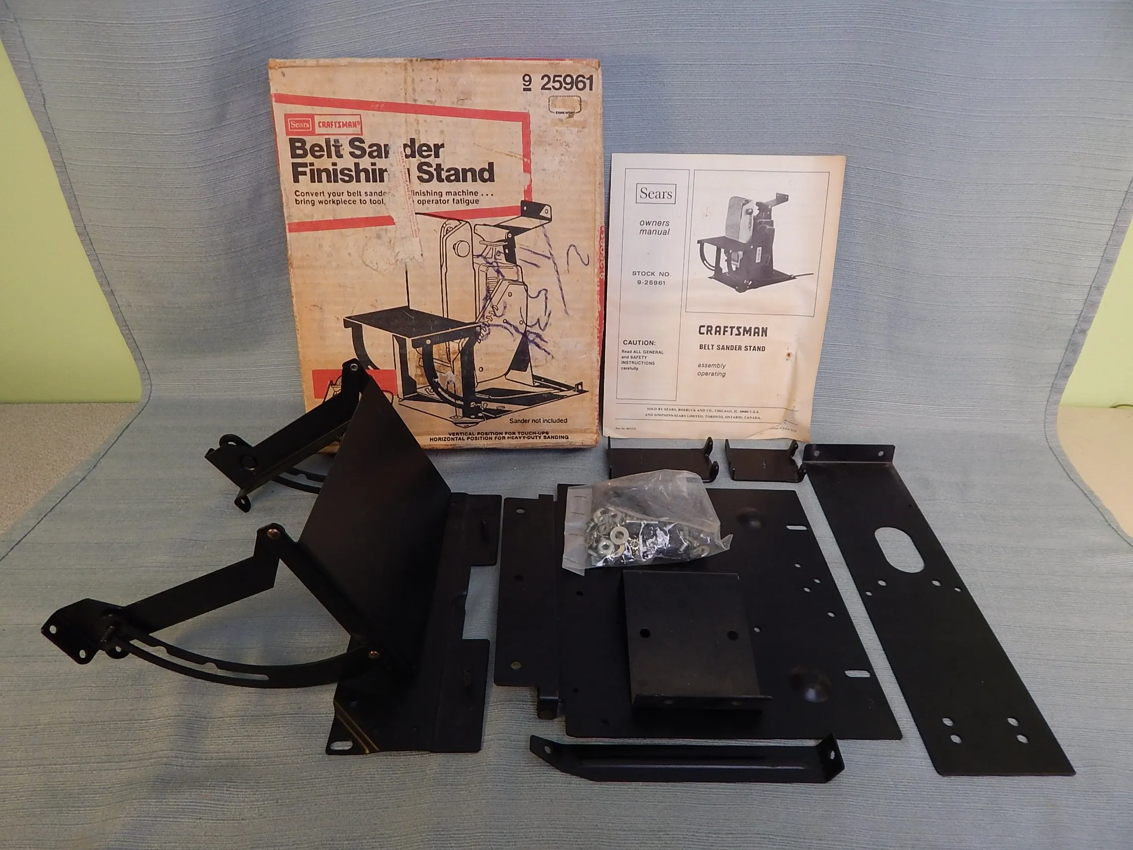 Sears Craftsman Belt Sander Finishing Stand -