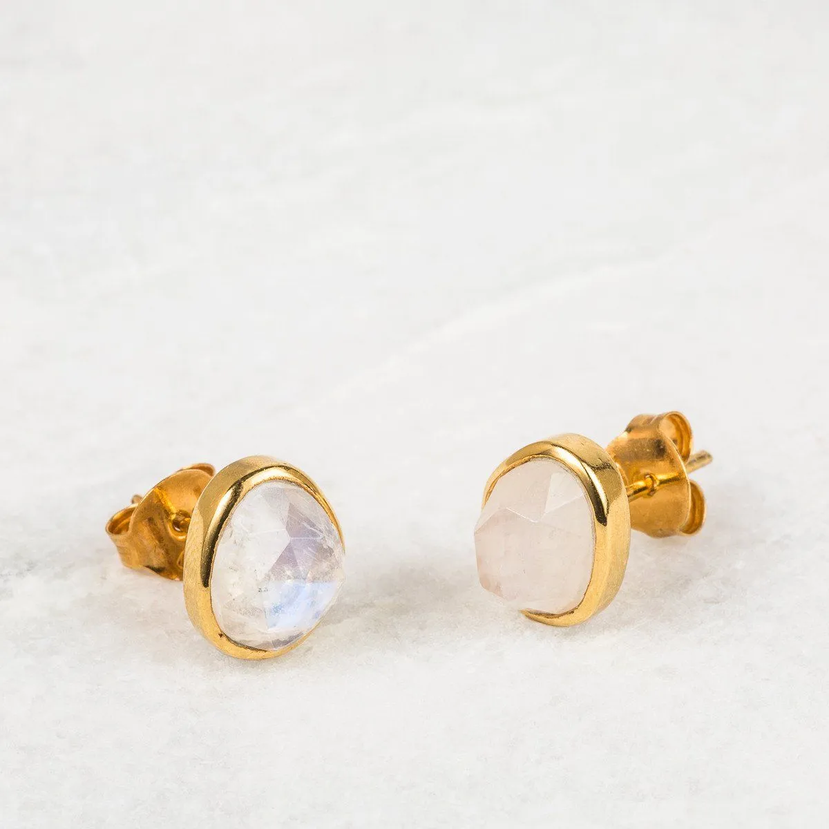 Simple Moonstone Earrings