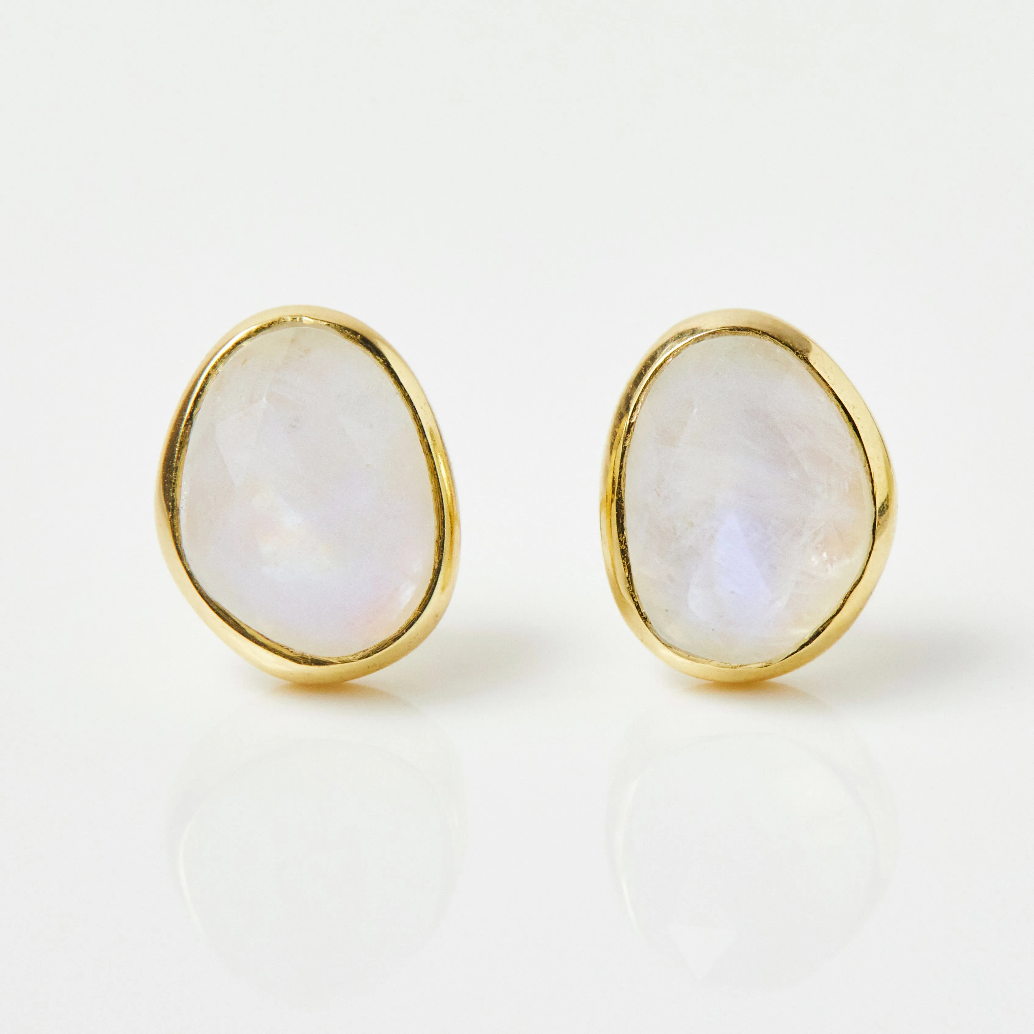 Simple Moonstone Earrings