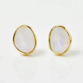 Simple Moonstone Earrings